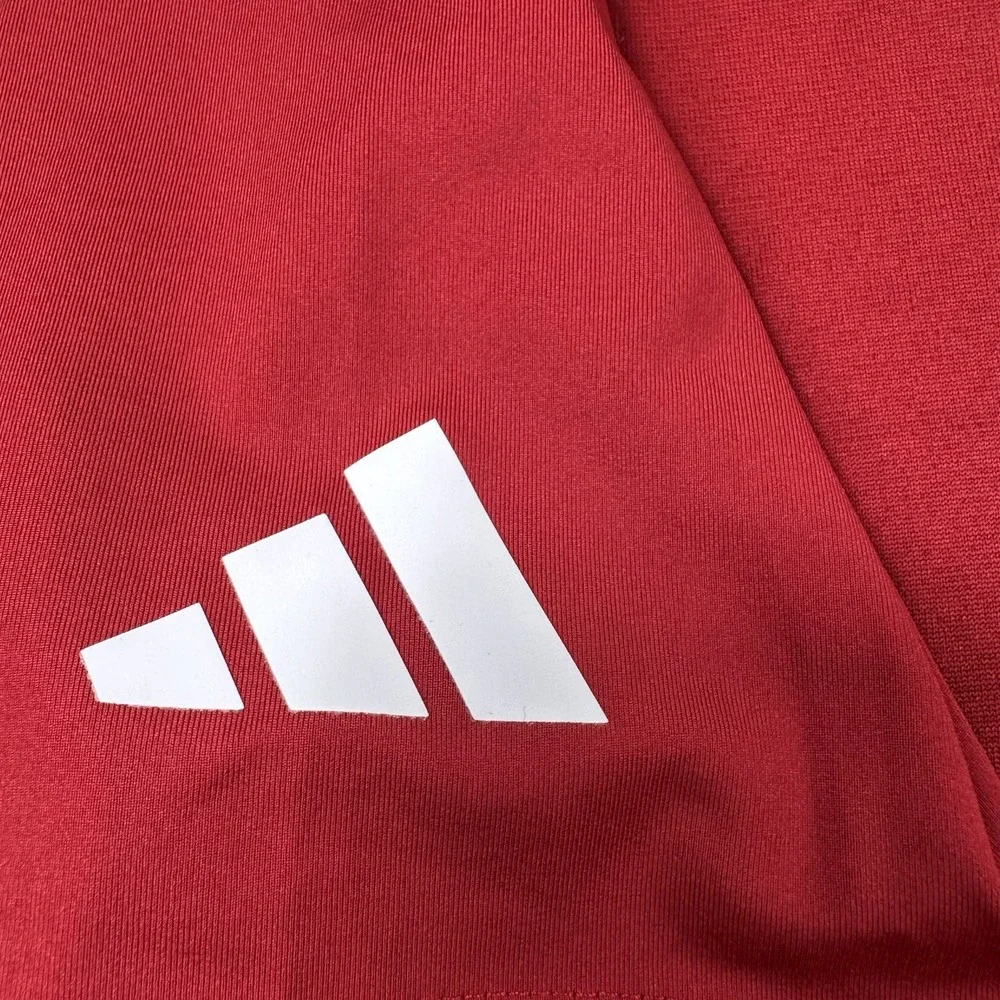 NWT Adidas Louisville Cardinals S/S Coaches 1/4 Zip Sideline Polo Shirt Mens M
